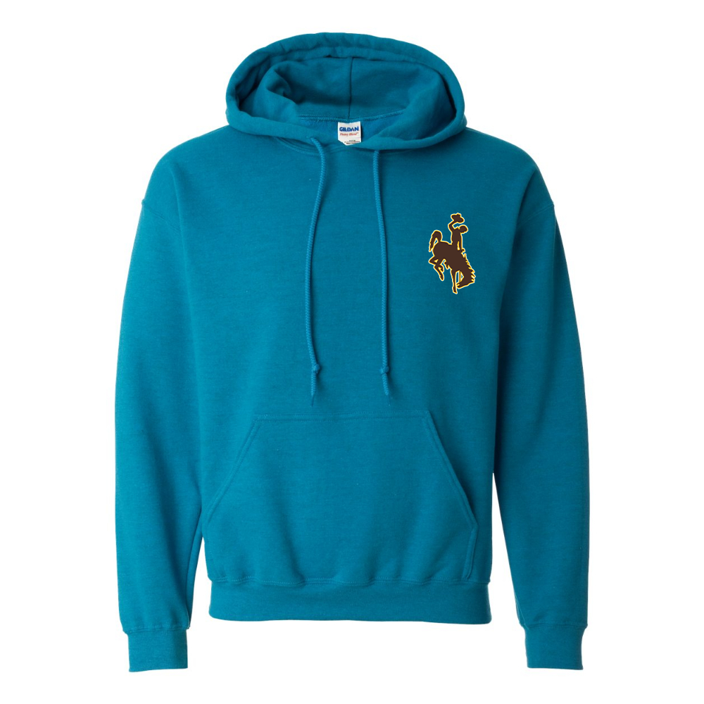 Men's  Wyoming Cowboys  Gildan  Heavy Blend Hooded Sweatshirt
