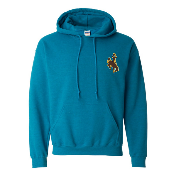 Men's  Wyoming Cowboys  Gildan  Heavy Blend Hooded Sweatshirt