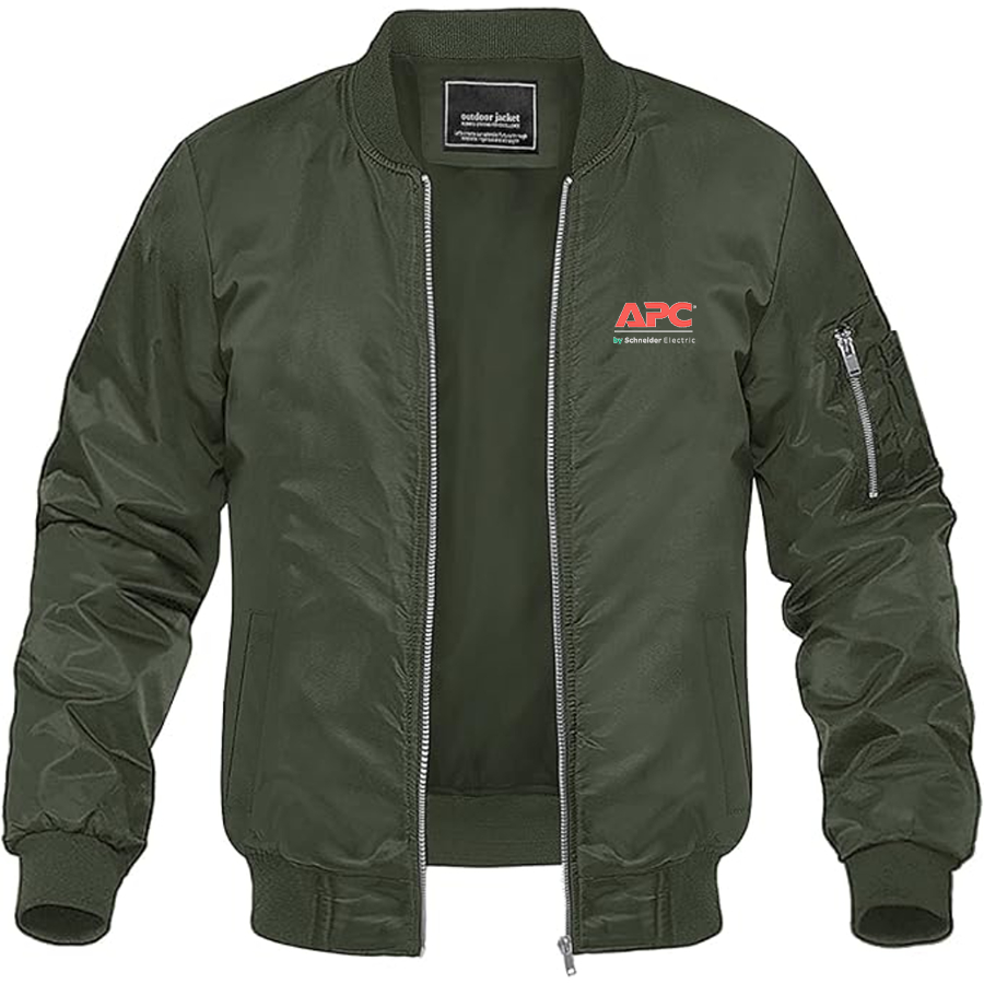 Men's APC Logo Lightweight Bomber Jacket