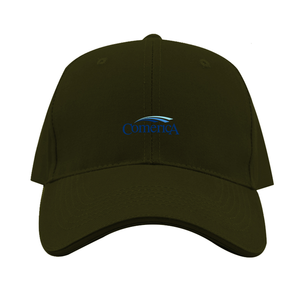 Comerica  Logo  Dad Baseball Cap Hat