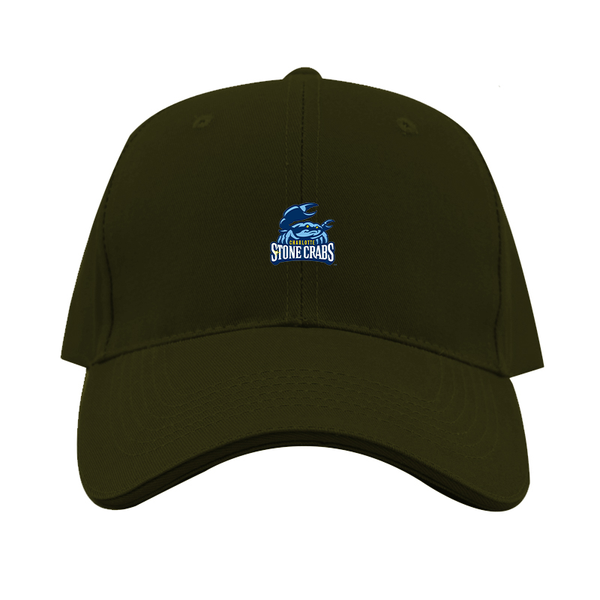 Charlotte Stone Crabs Logo  Dad Baseball Cap Hat