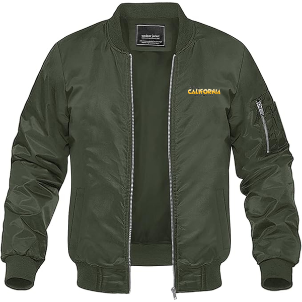 Men's Disney California Adventure Lightweight Bomber Jacket Windbreaker Softshell Varsity Jacket Coat