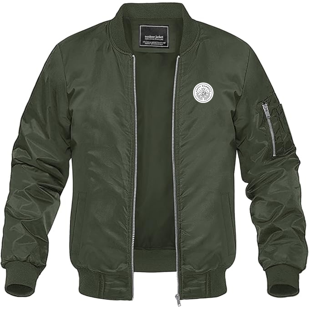 Men's Happy Mammoth Logo Lightweight Bomber Jacket