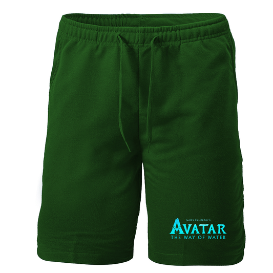 Men's James Cameron Avatar Movie The Way of Water Athletic Fleece Shorts