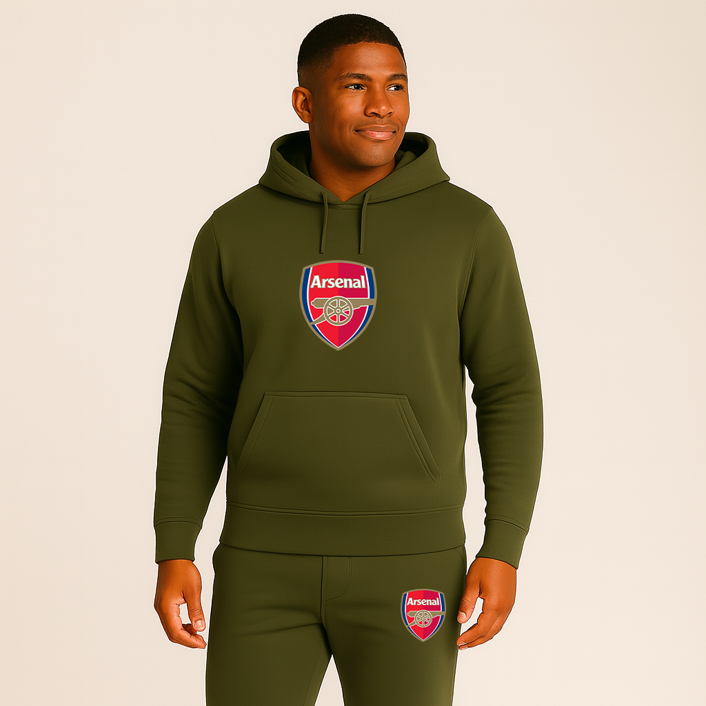 Men's Arsenal Soccer Logo Hoodie Joggers Set