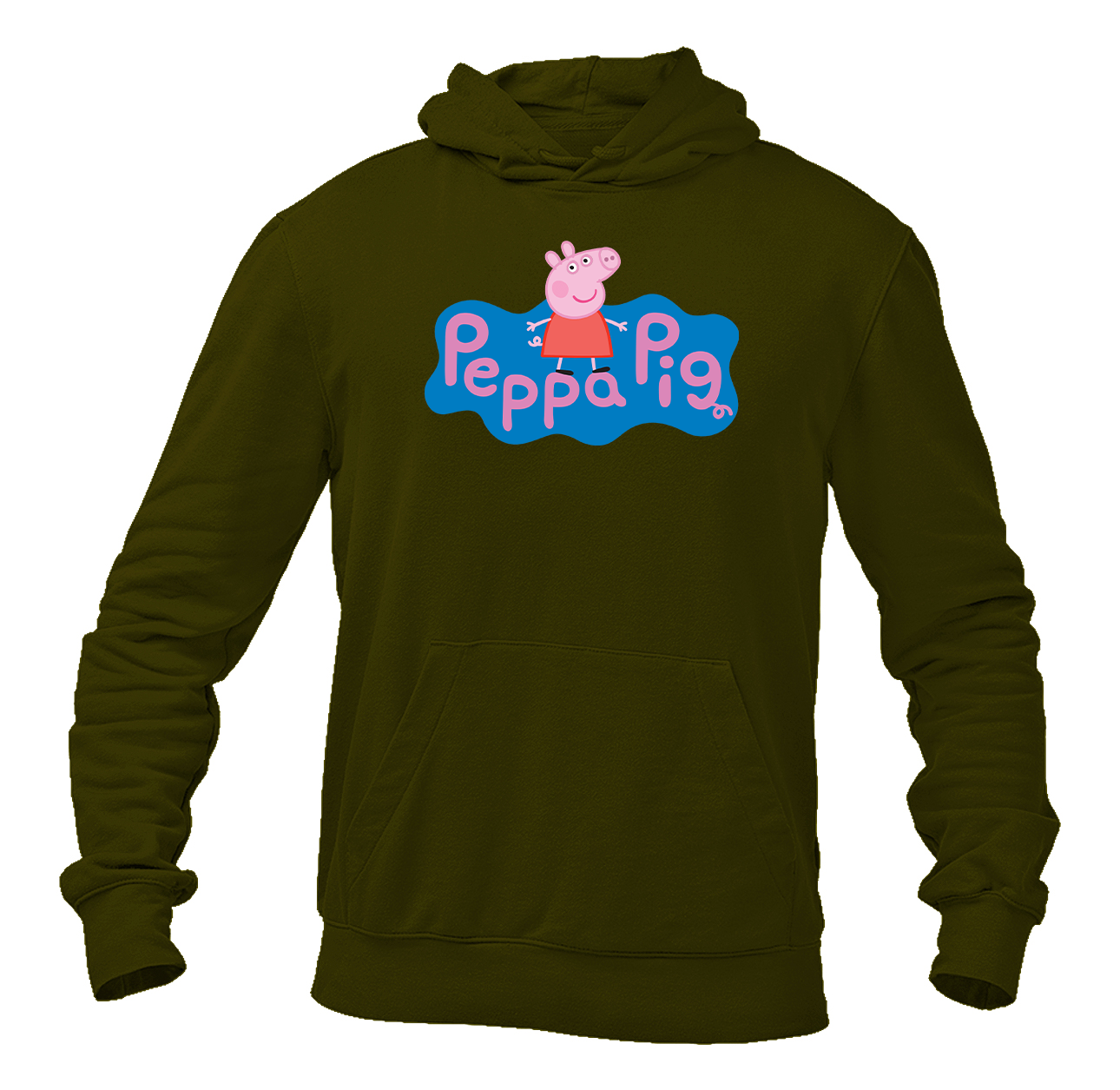 Men's Pegga Pig Cartoon Pullover Hoodie