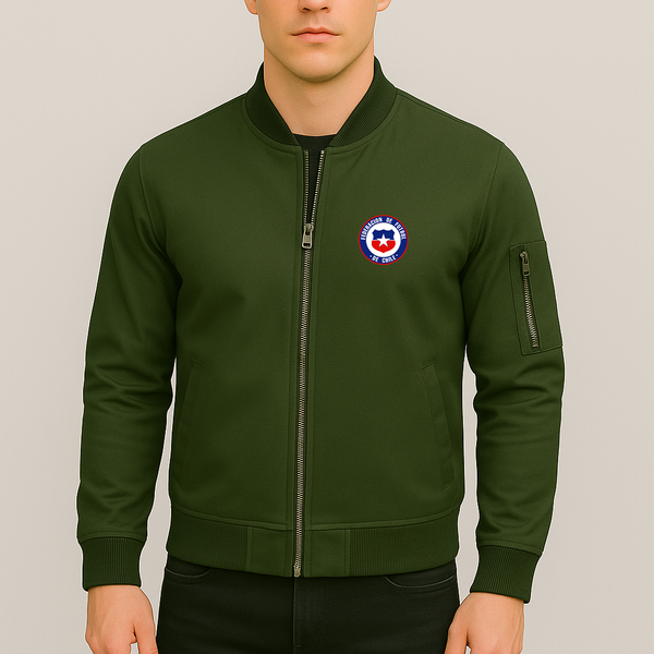 Men's Chile National Soccer Team  Lightweight Bomber Jacket Windbreaker Softshell Varsity Jacket Coat