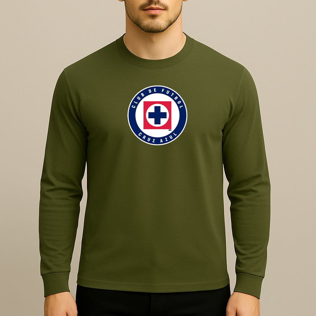 Men's Cruz Azul Football Club Long Sleeve T-Shirt