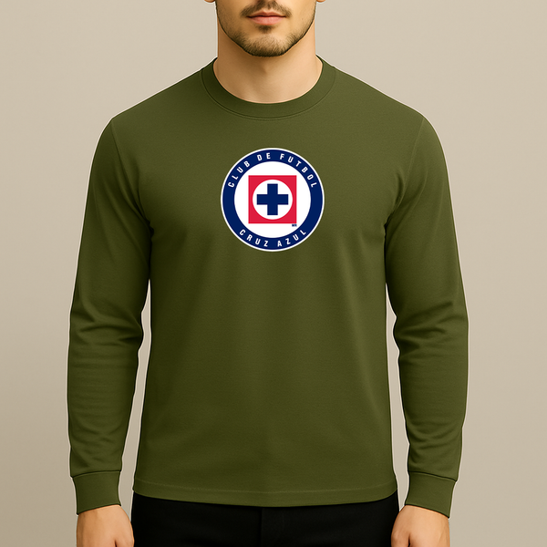 Men's Cruz Azul Football Club Long Sleeve T-Shirt
