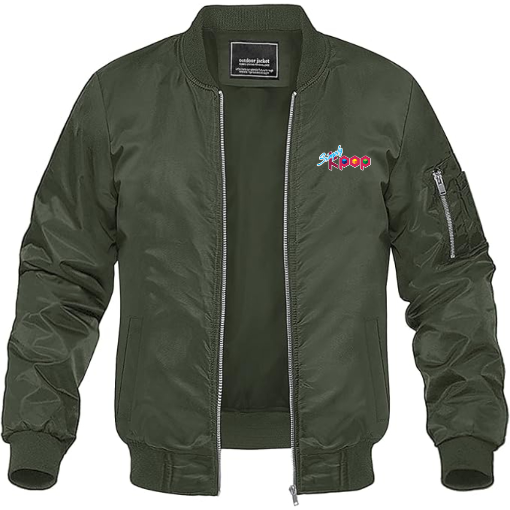 Men's Simply Kpop Lightweight Bomber Jacket