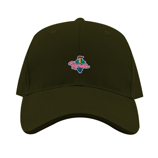 Cedar Rapids Kernels Logo  Dad Baseball Cap Hat