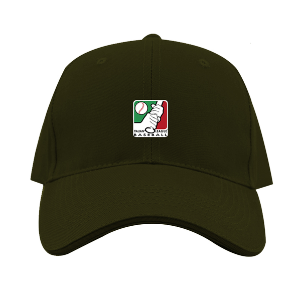 Italian Baseball League Logo  Dad Baseball Cap Hat