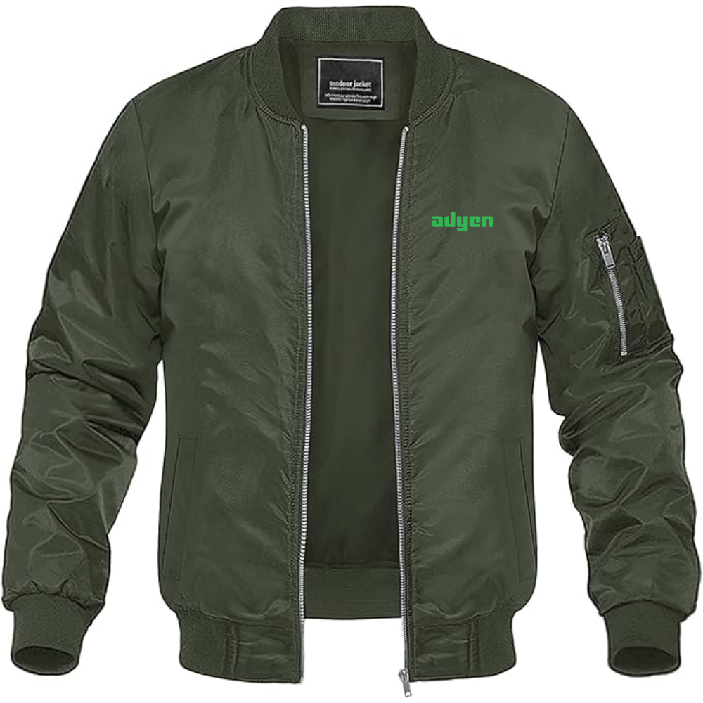 Men's Adyen Logo Lightweight Bomber Jacket
