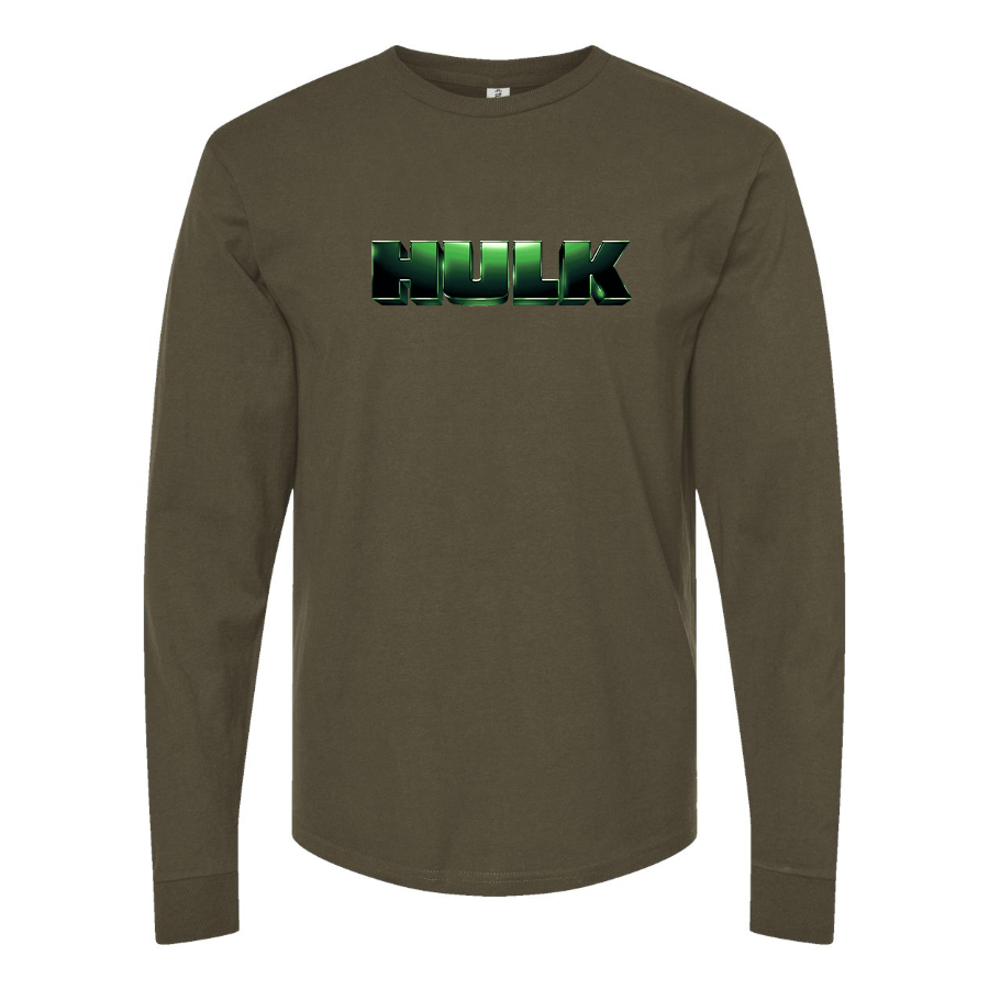 Men's The Hulk Marvel Superhero Long Sleeve T-Shirt