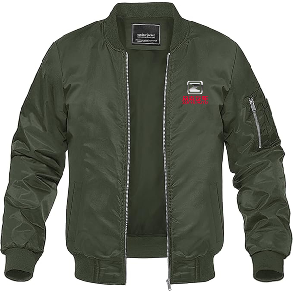 Men's Zotye Logo Lightweight Bomber Jacket Windbreaker Softshell Varsity Jacket Coat