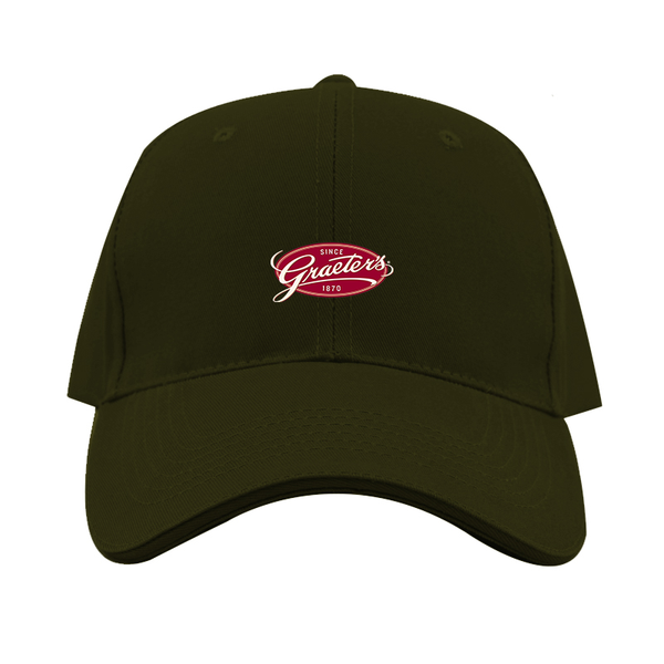Graeters Logo  Dad Baseball Cap Hat