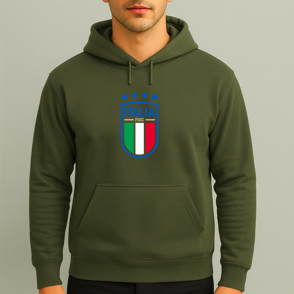 Men's Italy National Soccer Team Pullover Hoodie