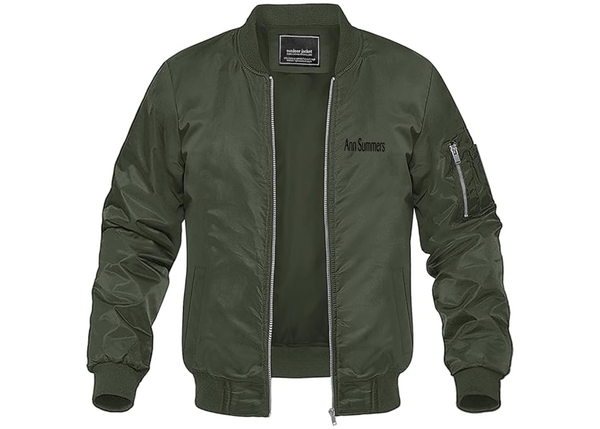 Men's Ann Summers Lightweight Bomber Jacket Windbreaker Softshell Varsity Jacket Coat