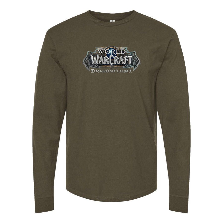 Men's World of Warcraft Dragon Flight Game Long Sleeve T-Shirt