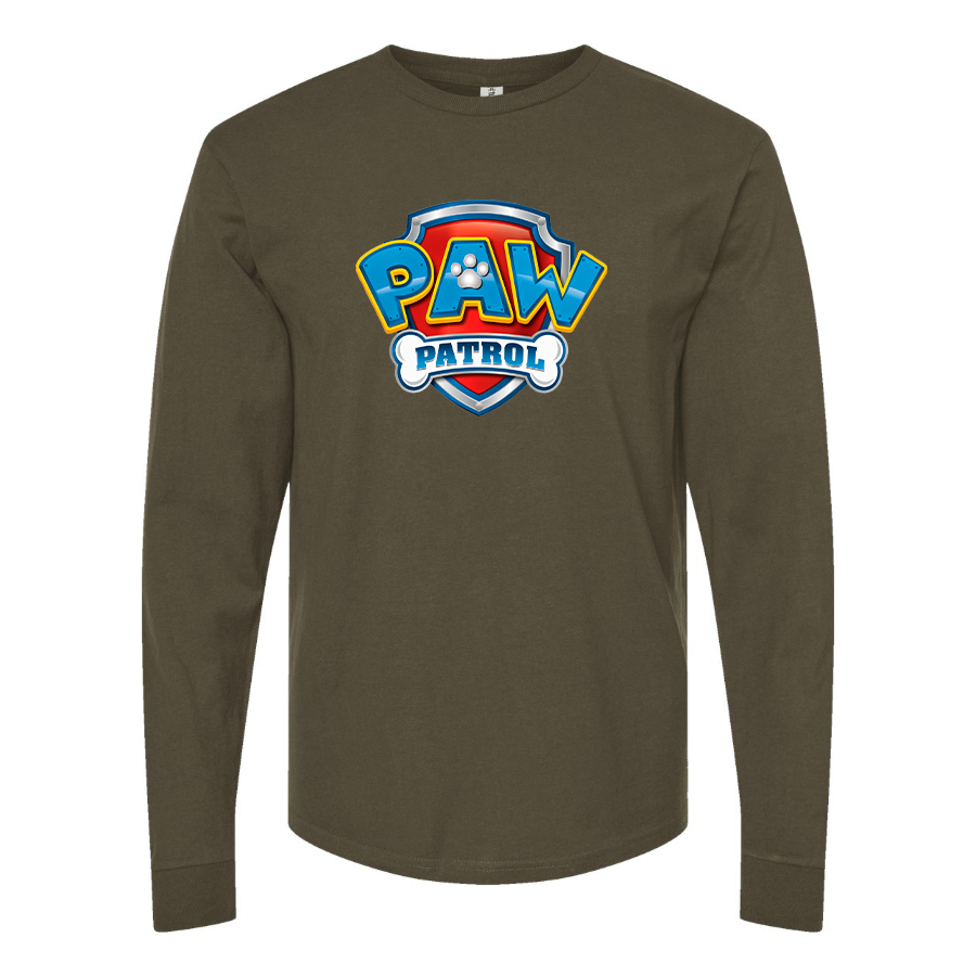 Men's Paw Patrol Cartoon Long Sleeve T-Shirt