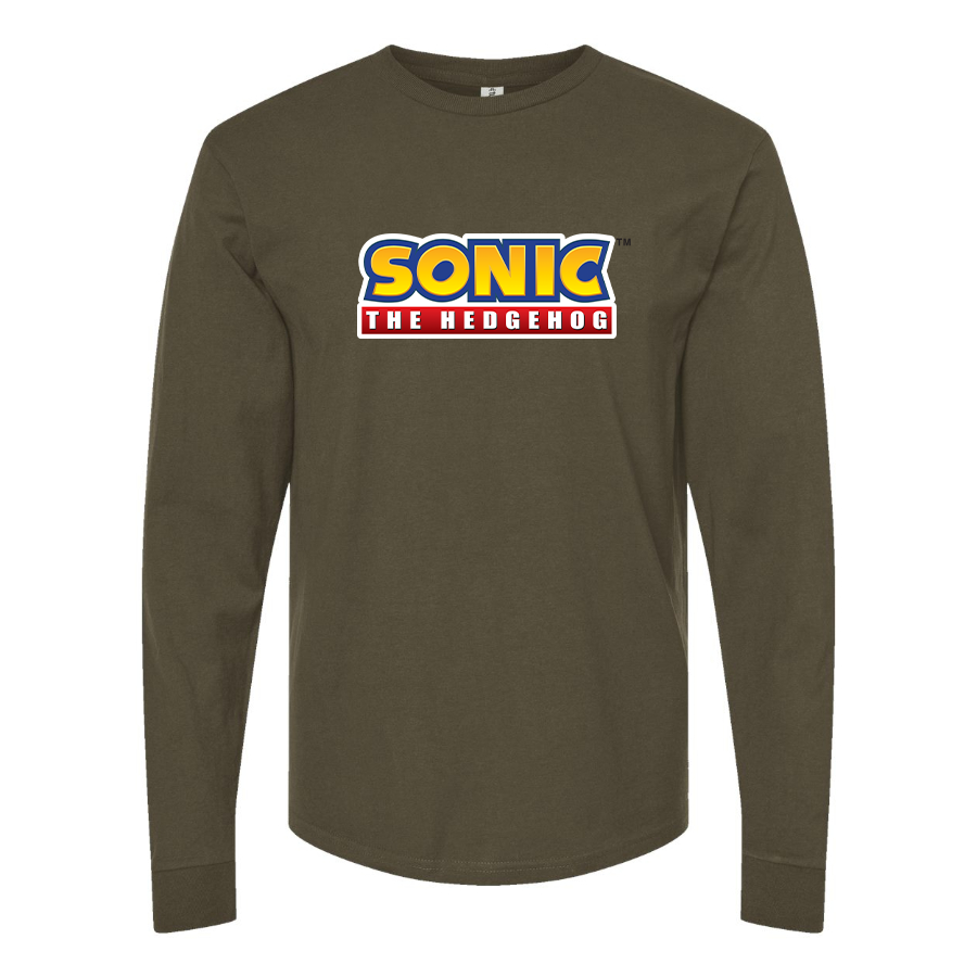 Men's Sonic The Hedgehog Cartoon Long Sleeve T-Shirt