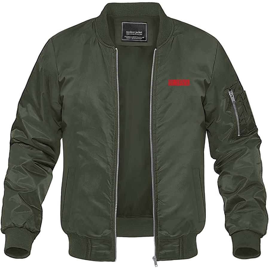 Men's Soundgarden Logo Lightweight Bomber Jacket