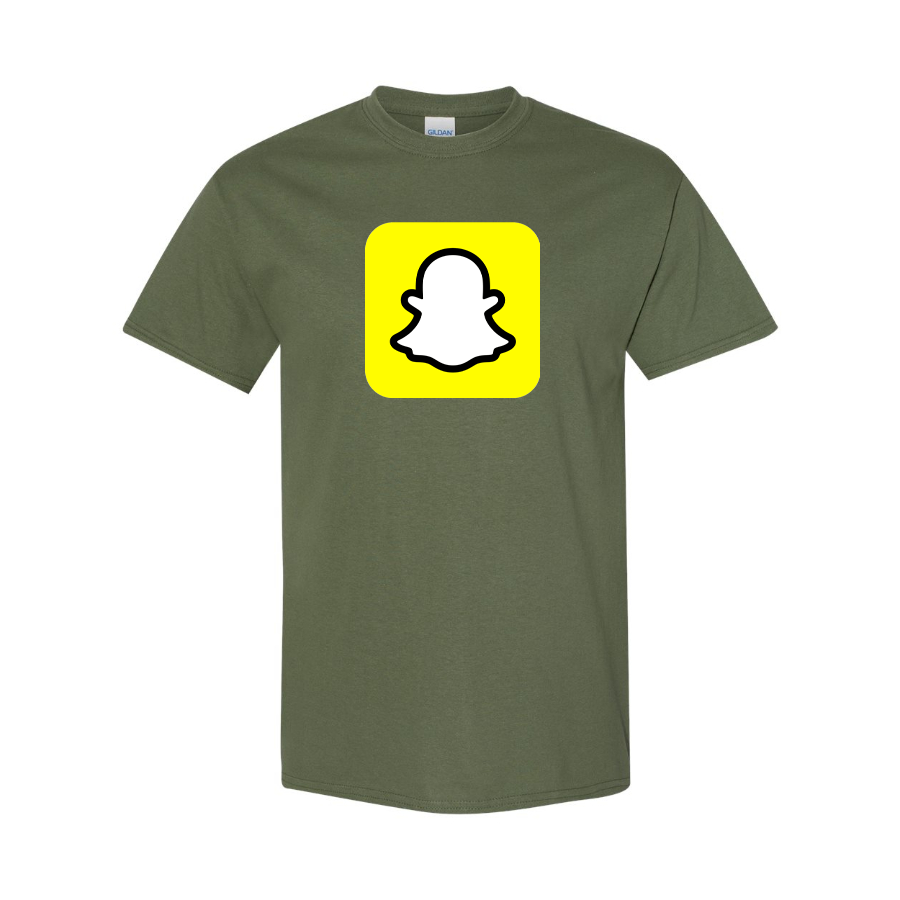 Men's Snapchat Social Cotton T-Shirt