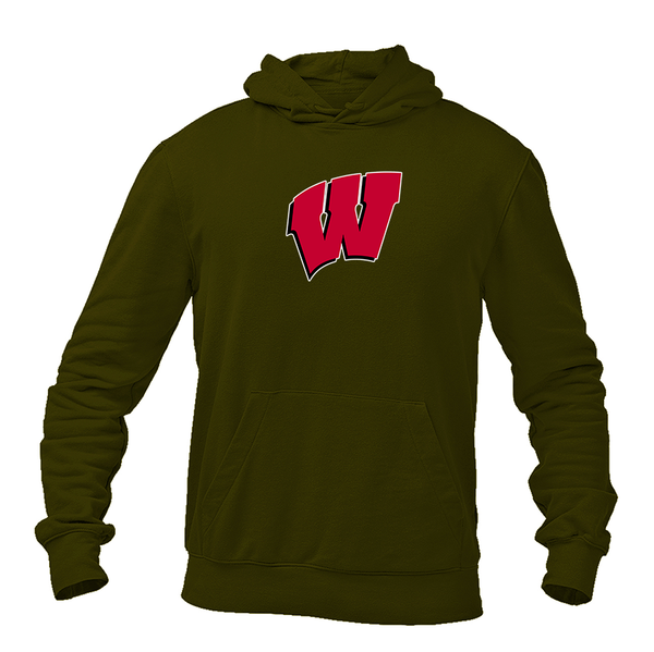 Men's  Wisconsin Badgers Gildan  Heavy Blend Hooded Sweatshirt