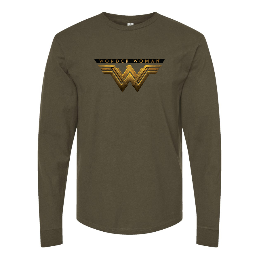 Men's Wonder Woman DC Superhero Long Sleeve T-Shirt