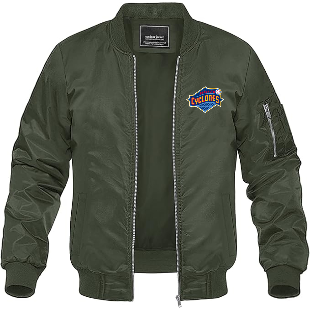 Men's Brooklyn Cyclones Logo Lightweight Bomber Jacket