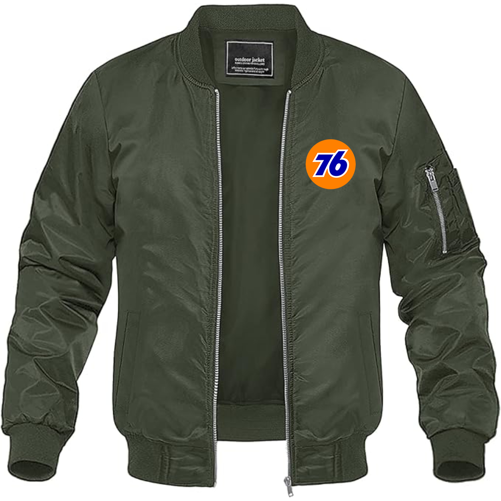 Men's 76 Gas Station Lightweight Bomber Jacket