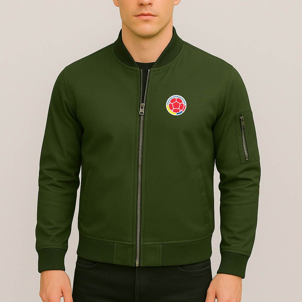 Men's Colombia National Soccer Team Lightweight Bomber Jacket