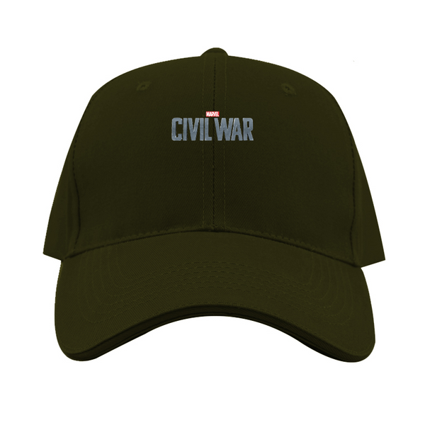 Marvel Civil War  Logo Dad Baseball Cap Hat