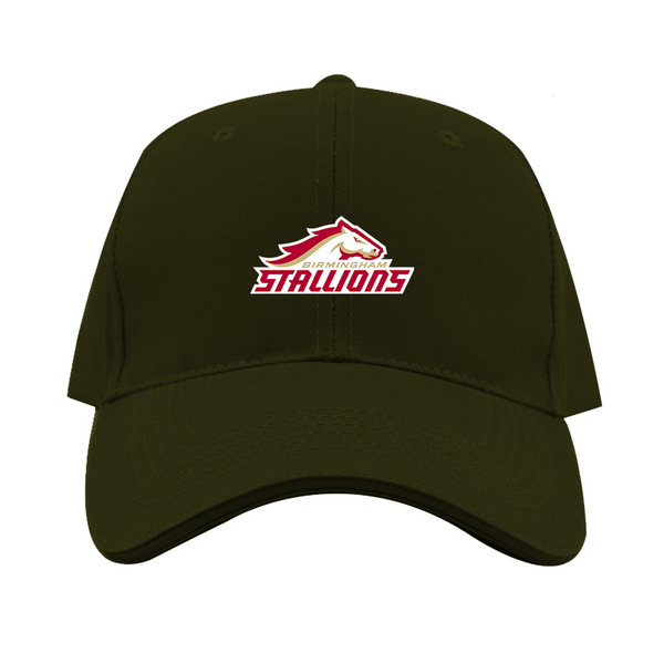 Birmingham Stallions Logo  Dad Baseball Cap Hat