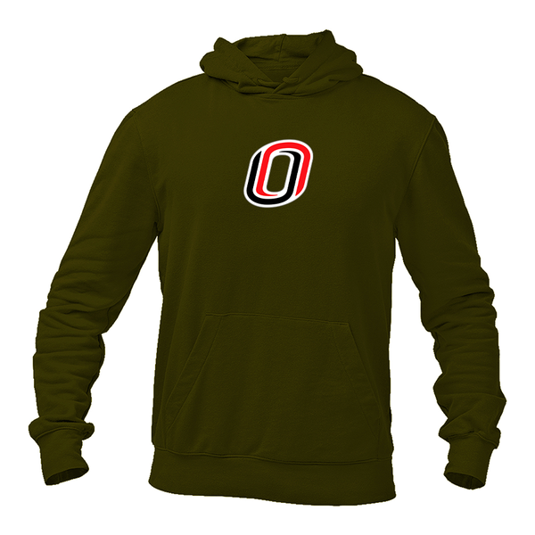 Men's Nebraska Omaha Mavericks Logo Pullover Hoodie