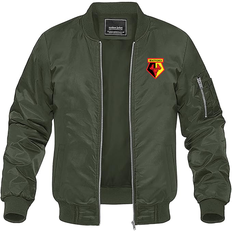 Men's Watford Soccer Lightweight Bomber Jacket