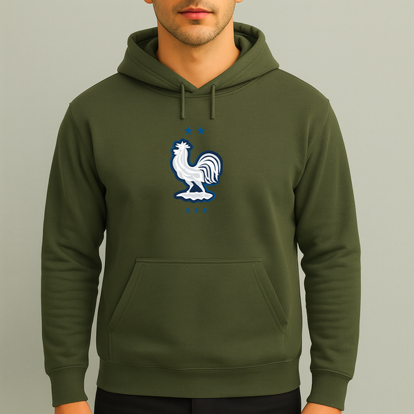 Men's France National Soccer Team Pullover Hoodie