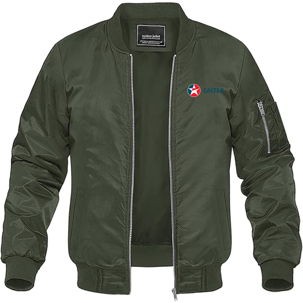 Men's Caltex Gas Station Lightweight Bomber Jacket