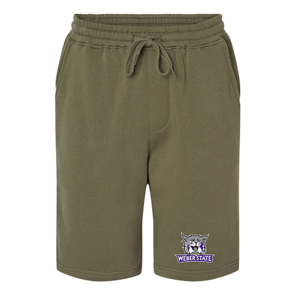 Men's  Weber State Wildcats Independent Trading Co Midweight Fleece Shorts