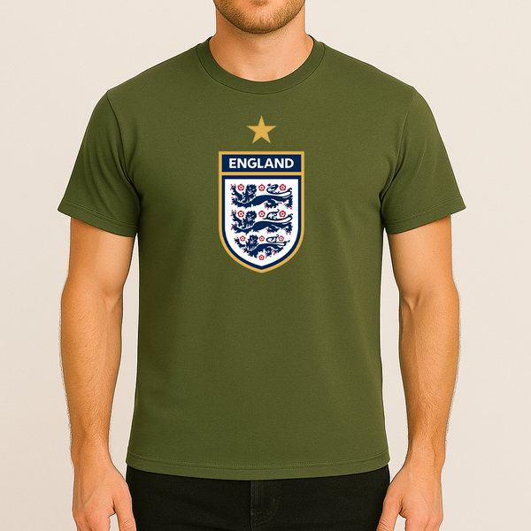 Men's England National Soccer Team Cotton T-Shirt