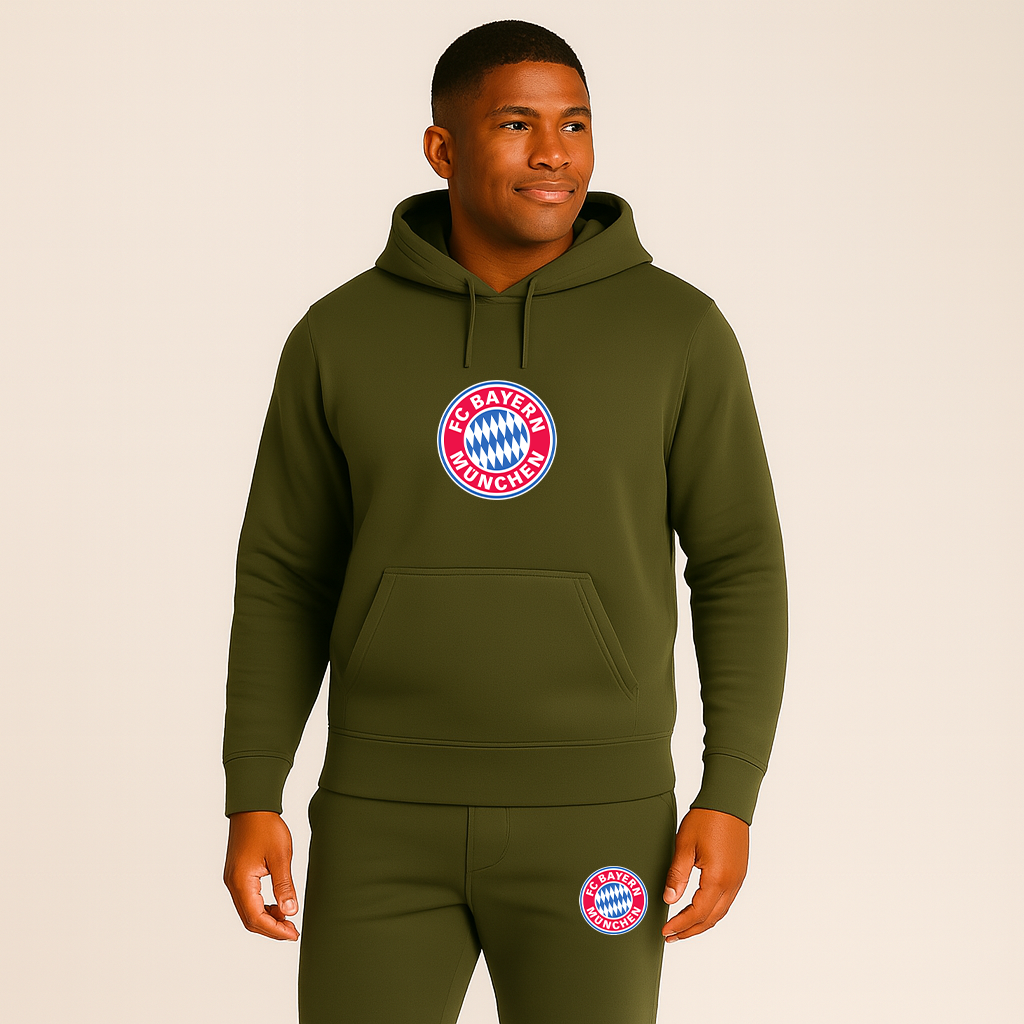 Men's F.C. Bayern Munchen Soccer Logo Hoodie Joggers Set