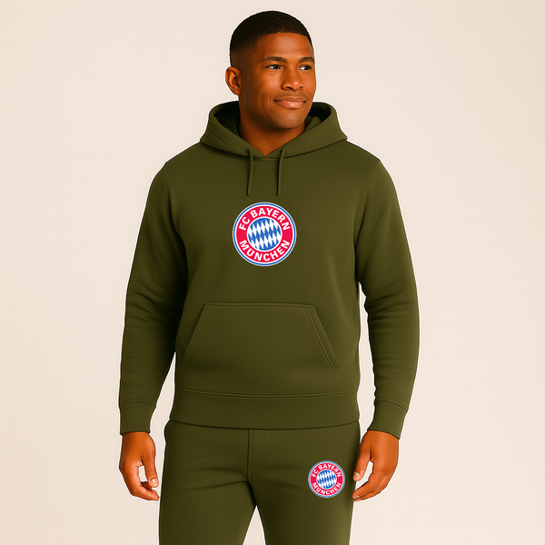 Men's F.C. Bayern Munchen Soccer Logo Hoodie Joggers Set