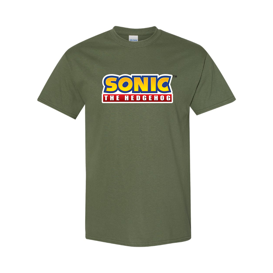 Men's Sonic The Hedgehog Cartoon Cotton T-Shirt