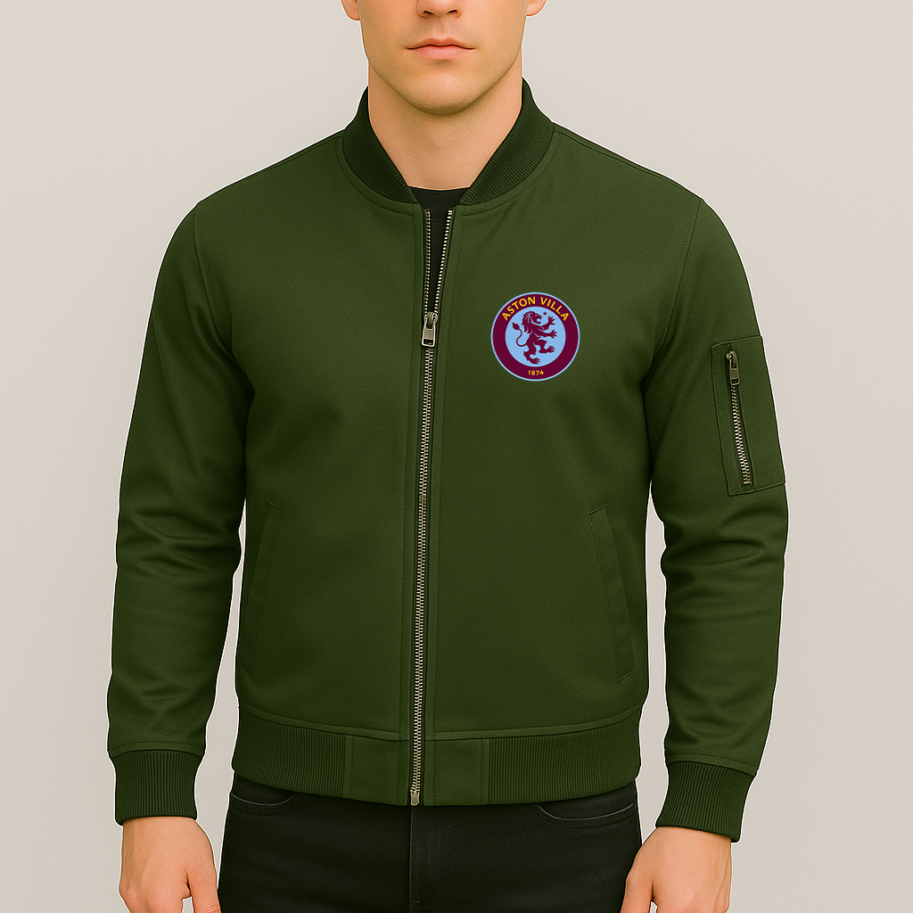 Men's Aston Villa FC Lightweight Bomber Jacket
