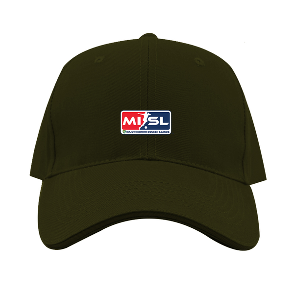Major Indoor Soccer League Logo  Dad Baseball Cap Hat