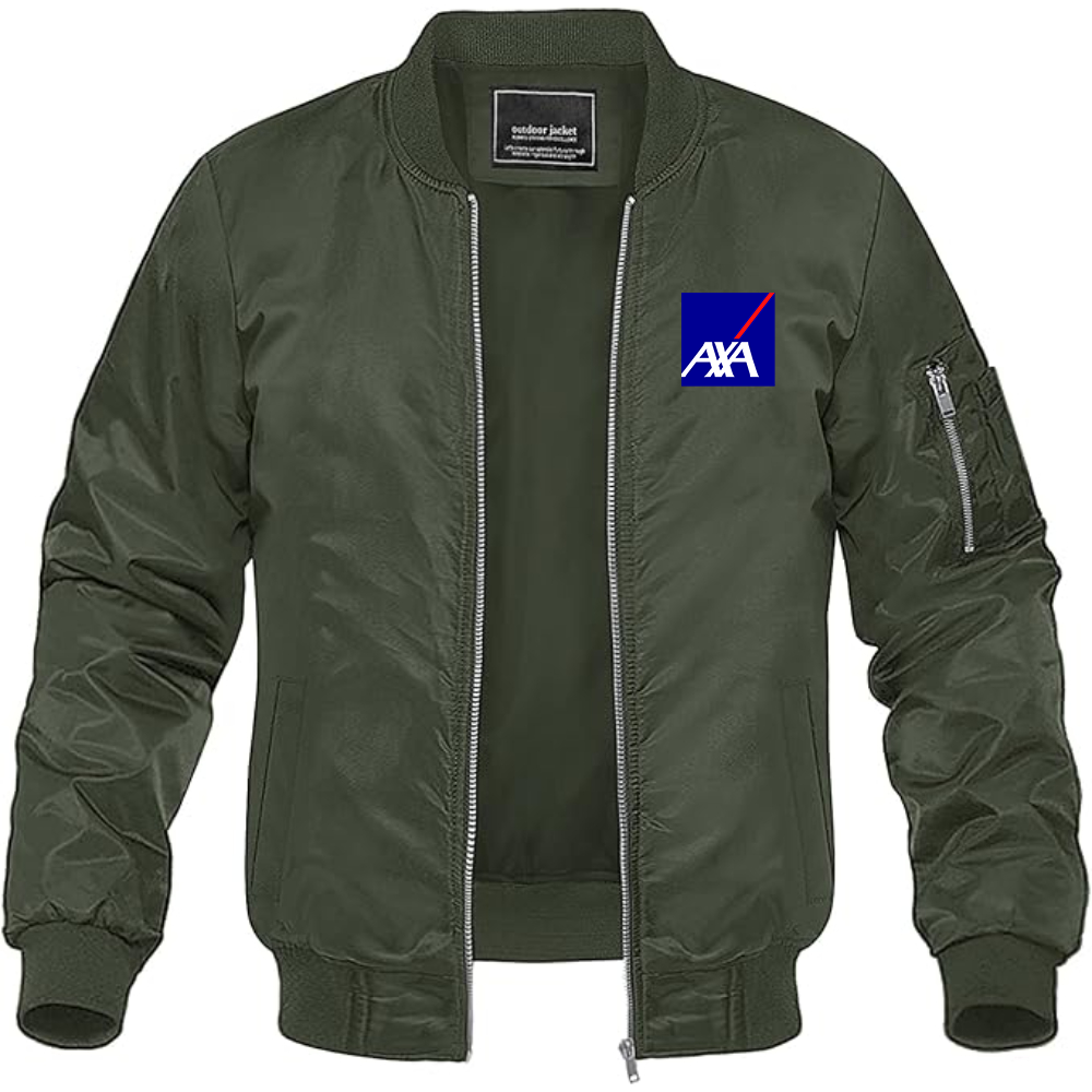 Men's Axa Logo Lightweight Bomber Jacket