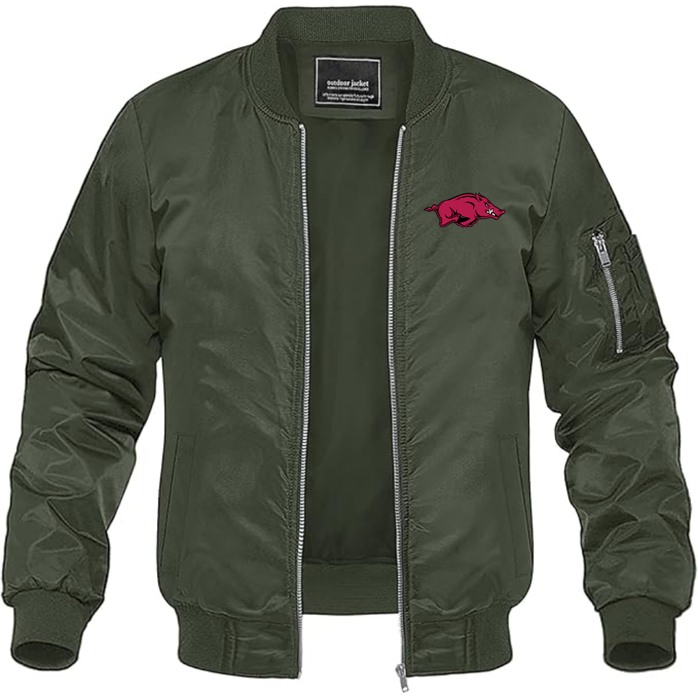 Men's Arkansas Razorbacks Lightweight Bomber Jacket