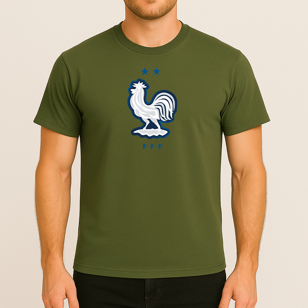 Men's France National Soccer Team Cotton T-Shirt