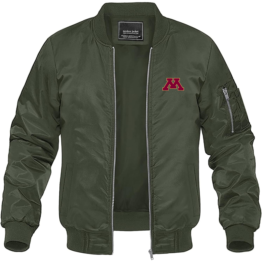 Men's Minnesota Golden Gophers Logo Lightweight Bomber Jacket