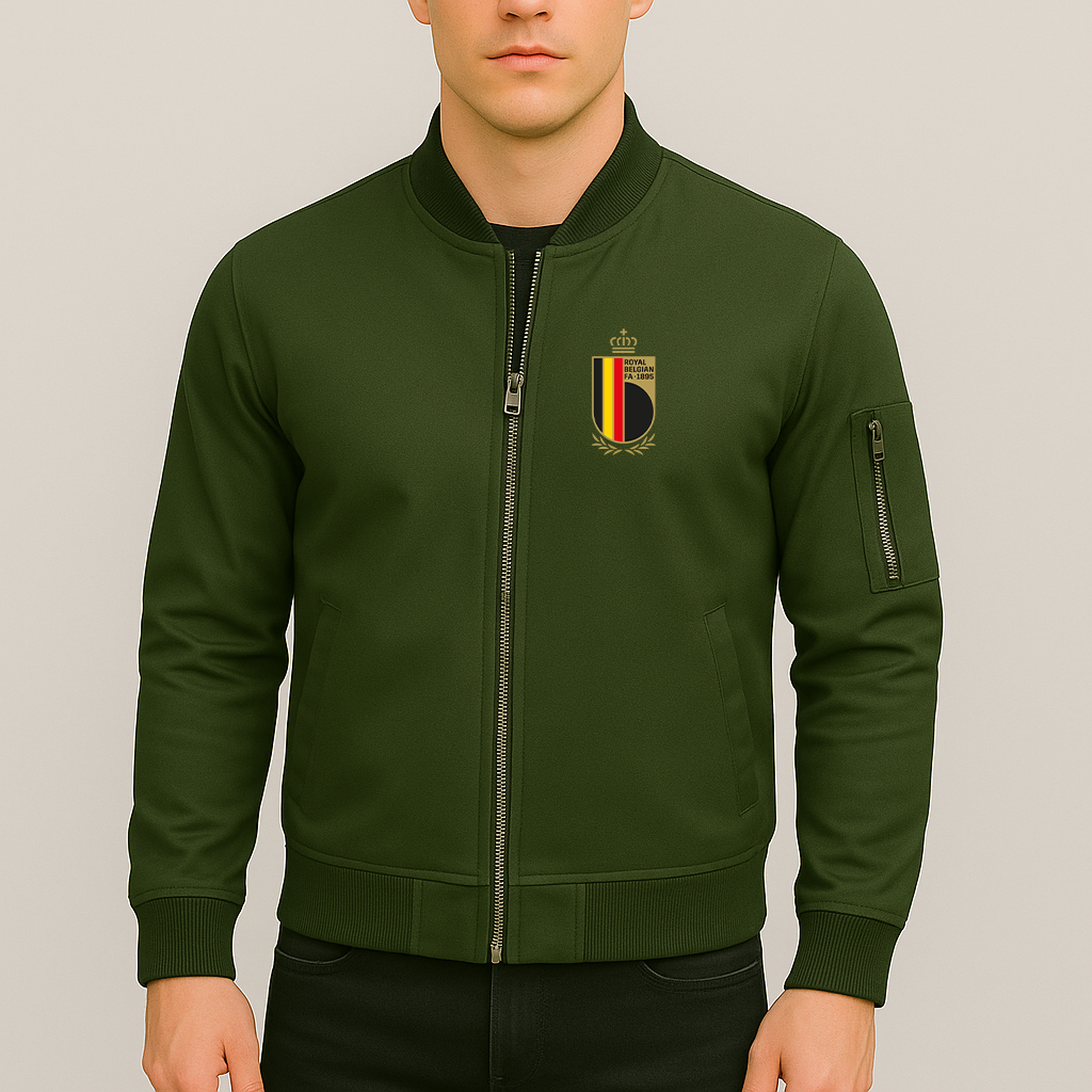 Men's Belgium National Soccer Team Lightweight Bomber Jacket